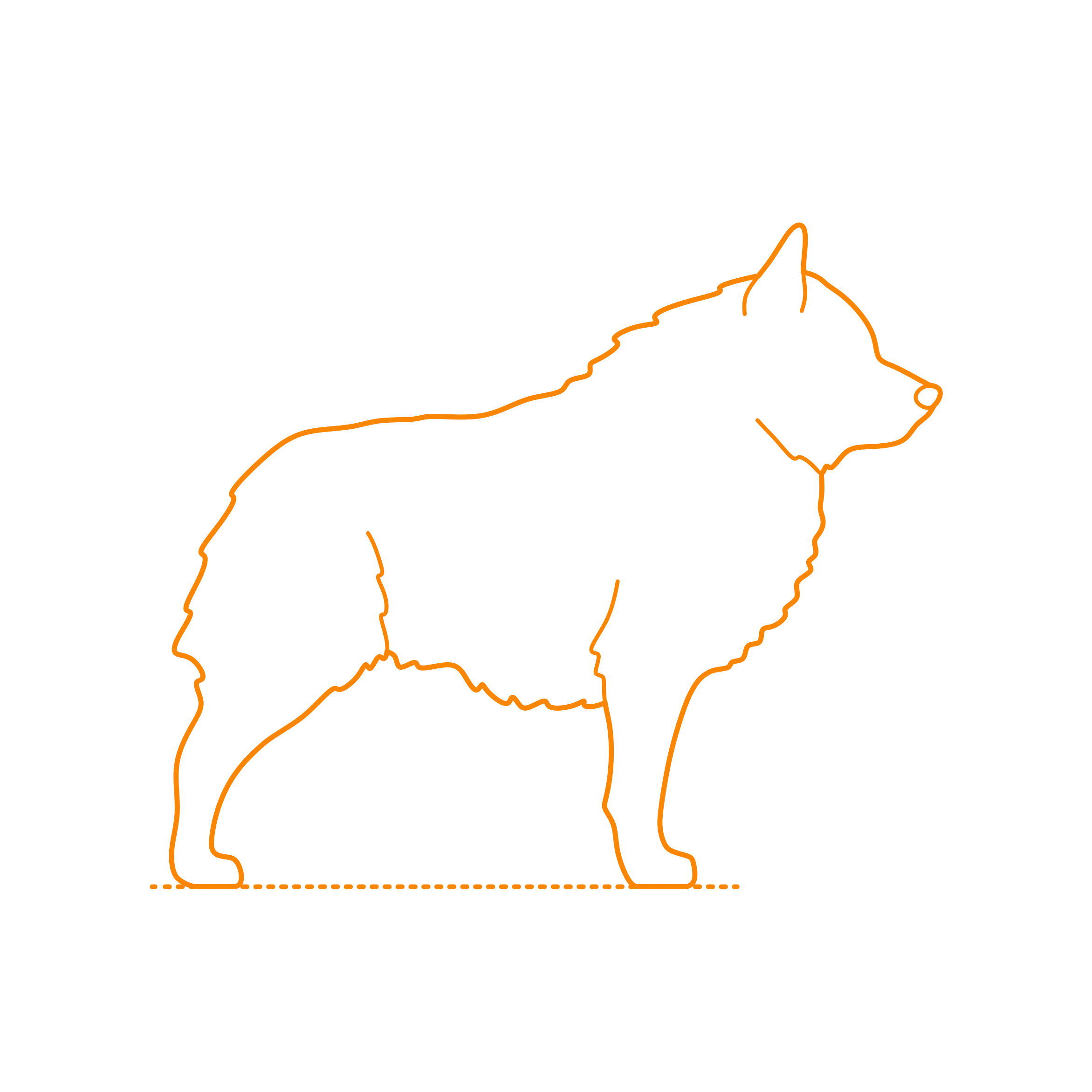 Animals Dogs Schipperke Outline Svg File Free Vectors